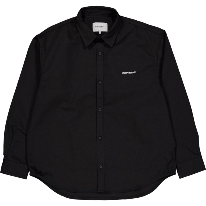 Košile L/s Module Script Black / White