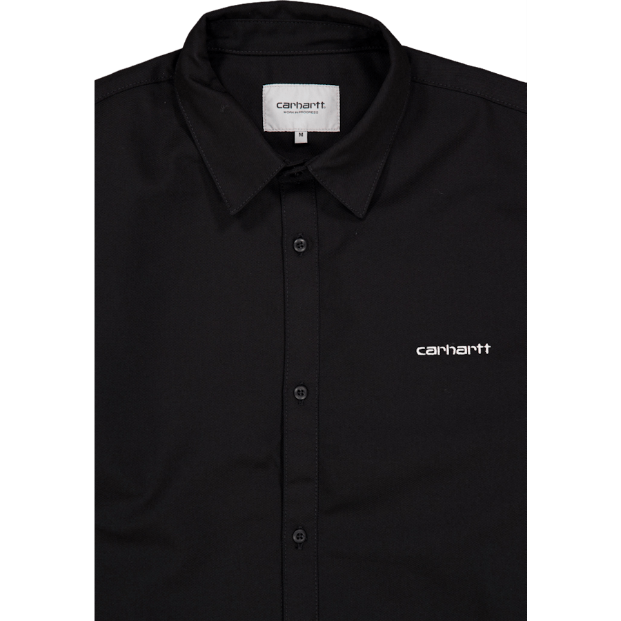 Košile L/s Module Script Black / White