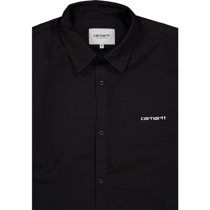 Košile L/s Module Script Black / White