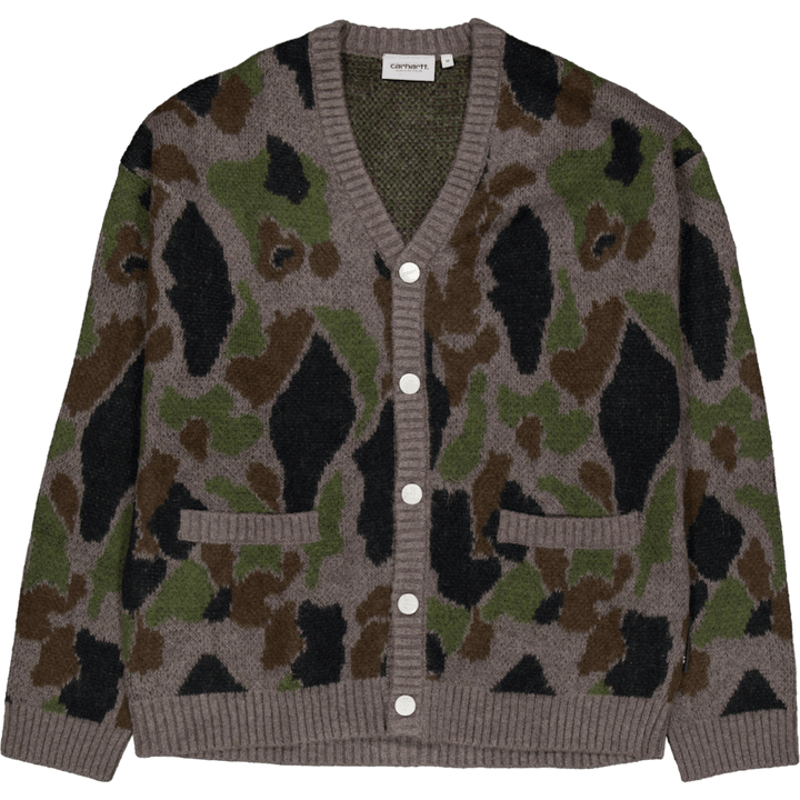 Kardigan Merton Camo Duck Jacquard, šedý