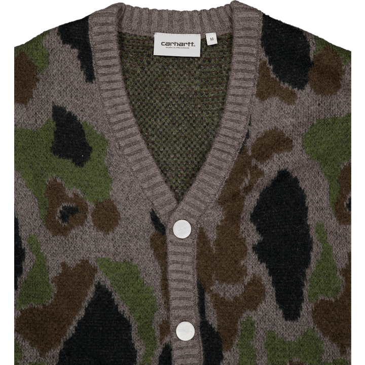 Kardigan Merton Camo Duck Jacquard, šedý