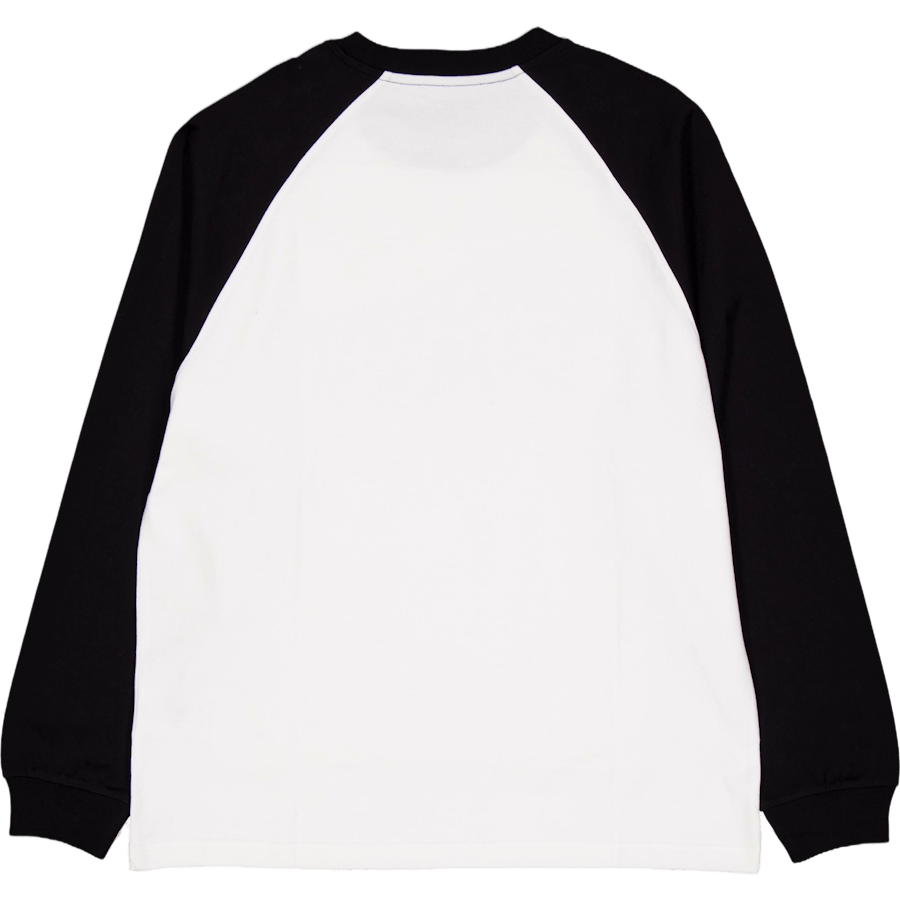 L/s Brown Ducks Baseball T-s White / Black