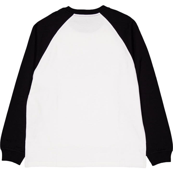 L/s Brown Ducks Baseball T-s White / Black