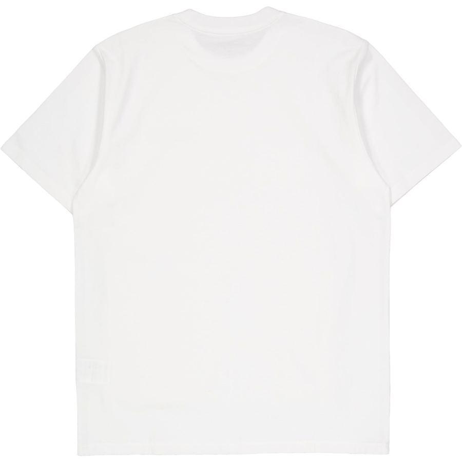S/s University Script T-shirt White / Black