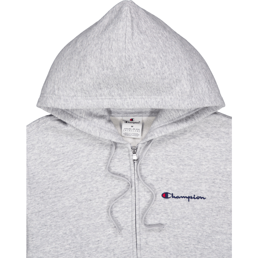 Hooded Full Zip Sweatshirt New Oxford Grey Melange