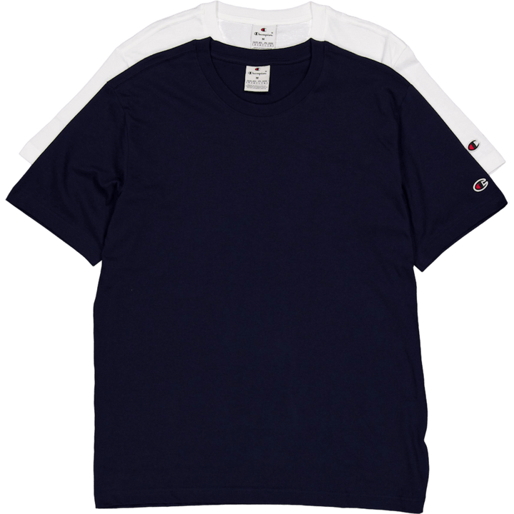 Lot de 2 t-shirts ras du cou blancs
