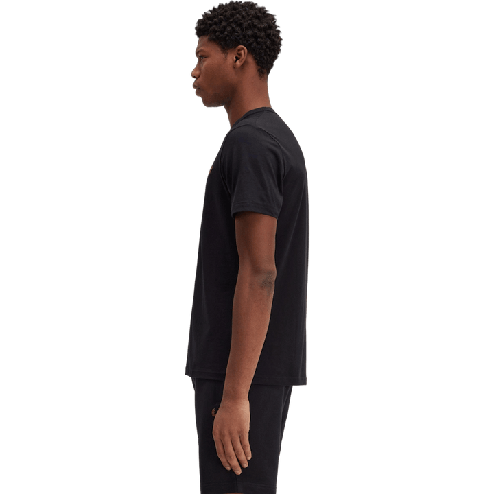 Rundhals-T-Shirt X56 Schwarz/Whisky Brwn