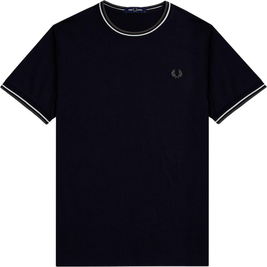 Twin Tipped T-shirt W54 Blk/ecru/laurel W Green