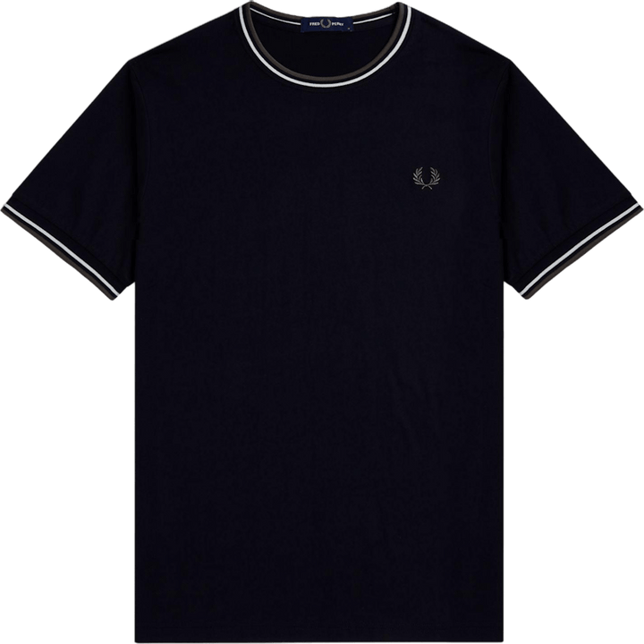 Twin Tipped T-shirt W54 Blk/ecru/laurel W Green