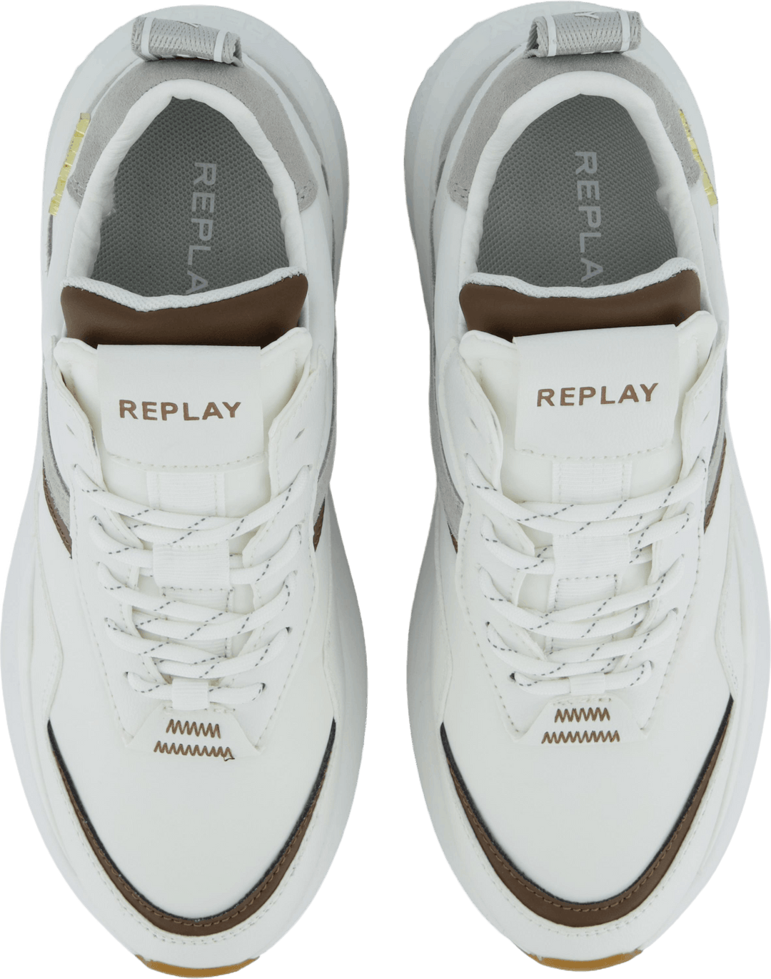 Athena Run White Brown