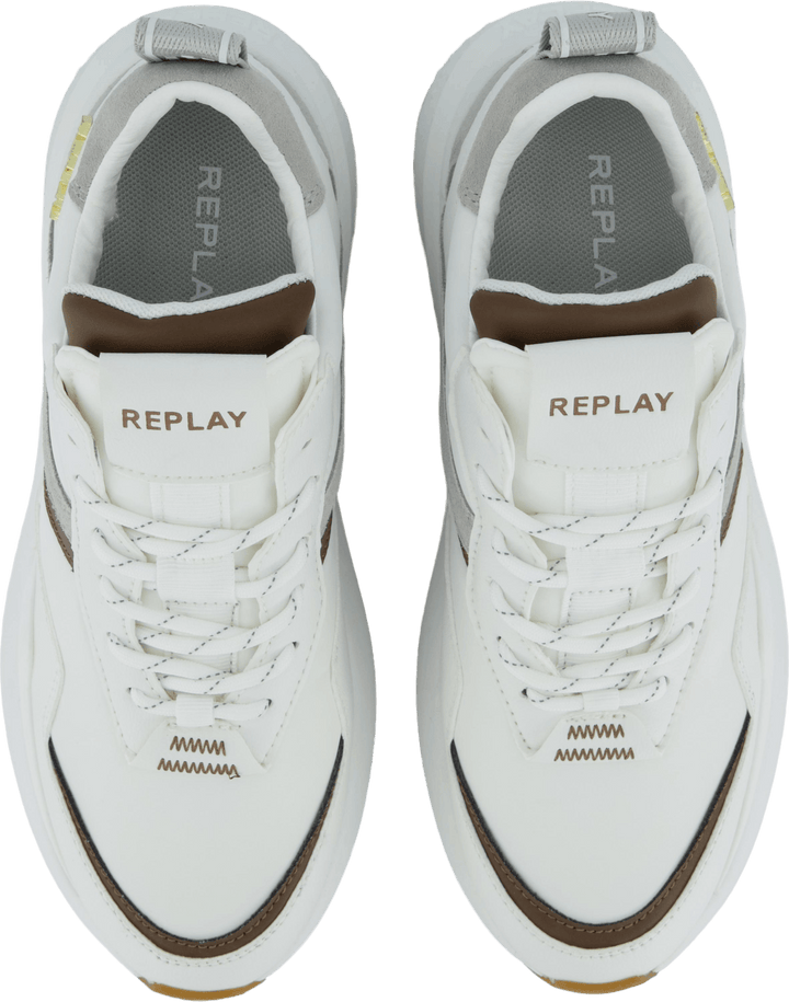 Athena Run White Brown