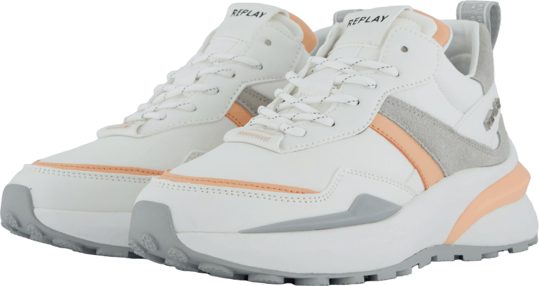 Athena Run White Orange