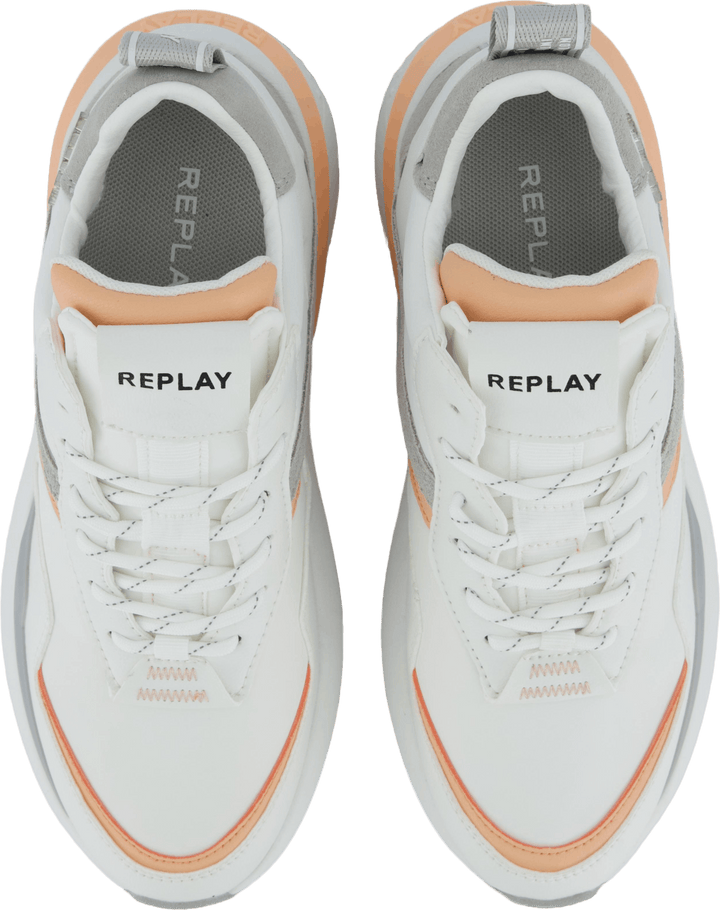 Athena Run White Orange