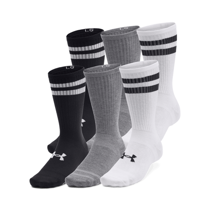 Ua Essential 6pk Crew Mod Gray