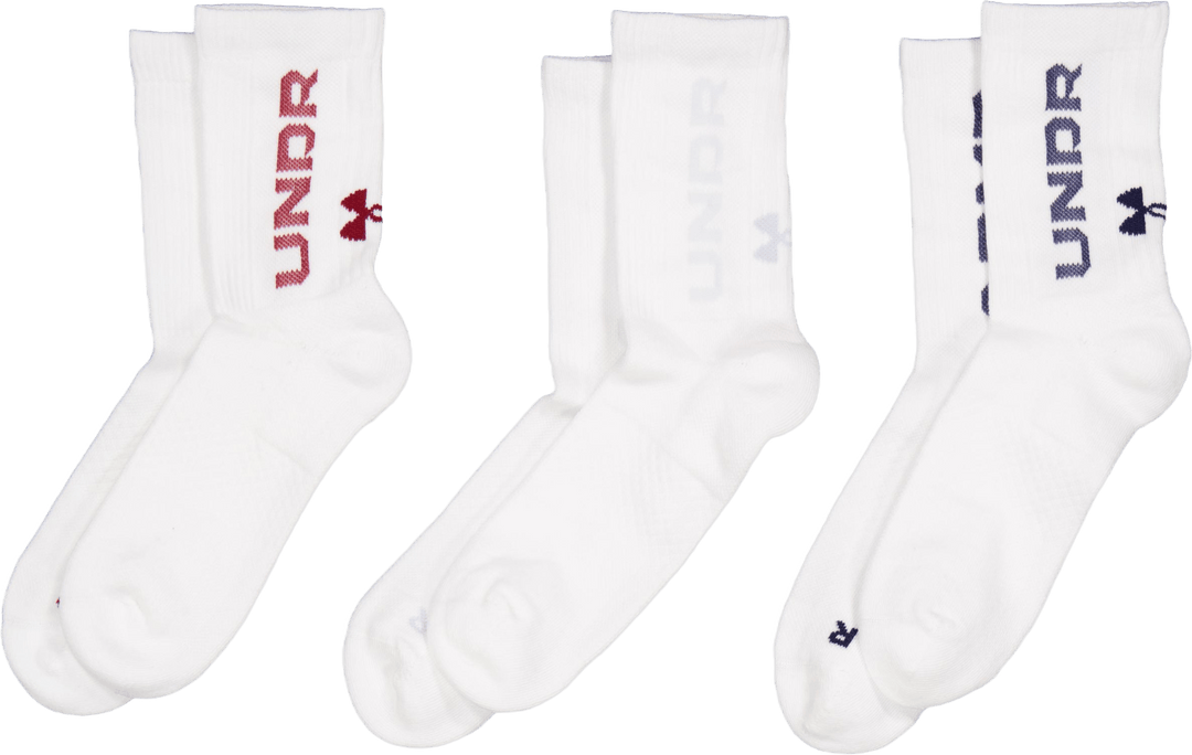 Ua 3-maker 3pk Mid-crew Mod Gray