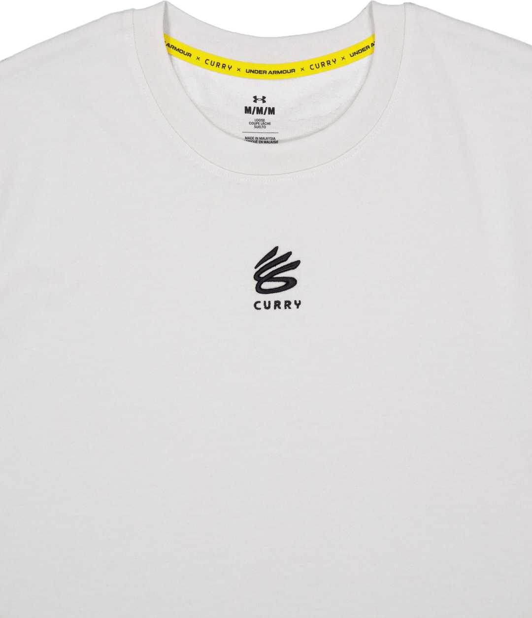 Curry Hvyweight Logo Tee White Clay
