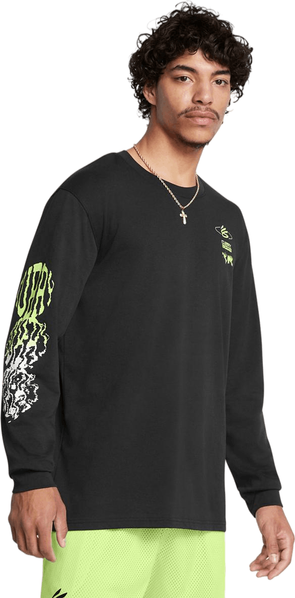 Curry Hw Verbiage Ls Tee Noir