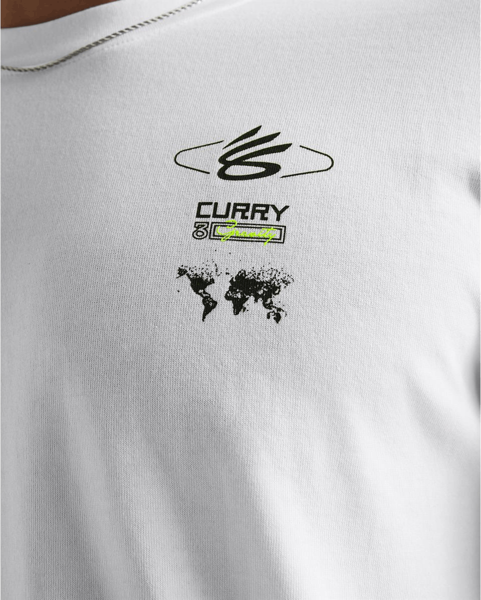 Curry Hw Verbiage Ls Tee Hvid