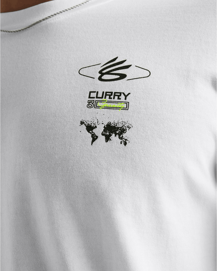 Curry Hw Verbiage Ls Tee Hvid