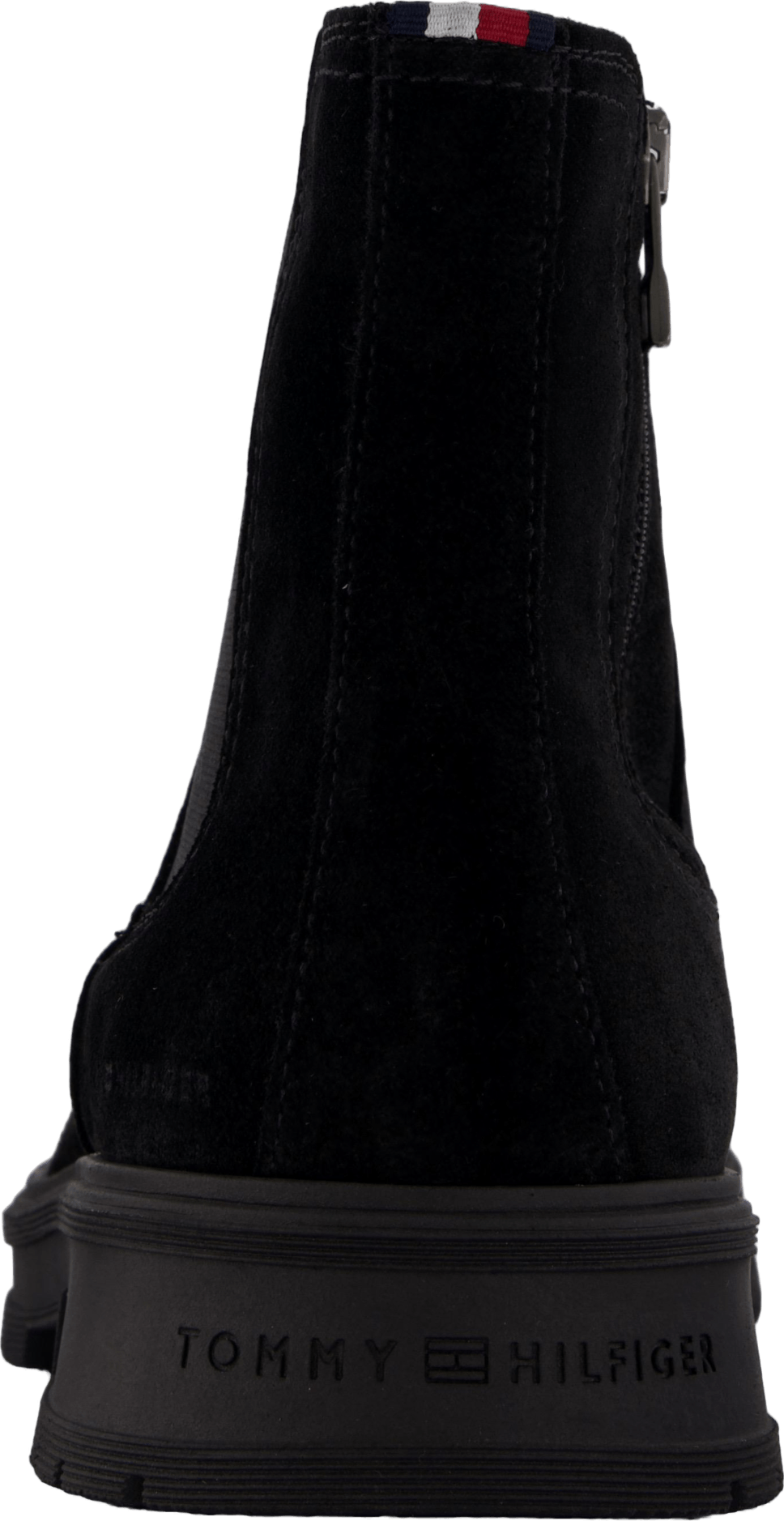 Hilfiger Suede Zip Chelsea Schwarz
