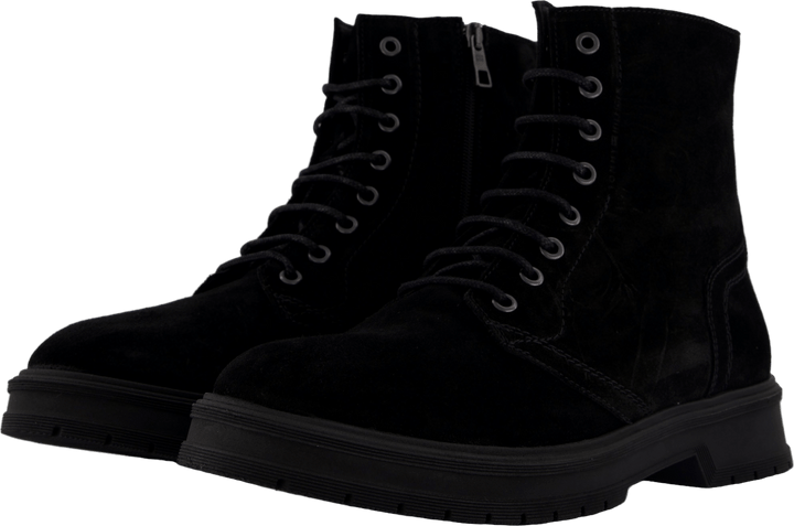 Hilfiger Suede Lace Zip Boot Black