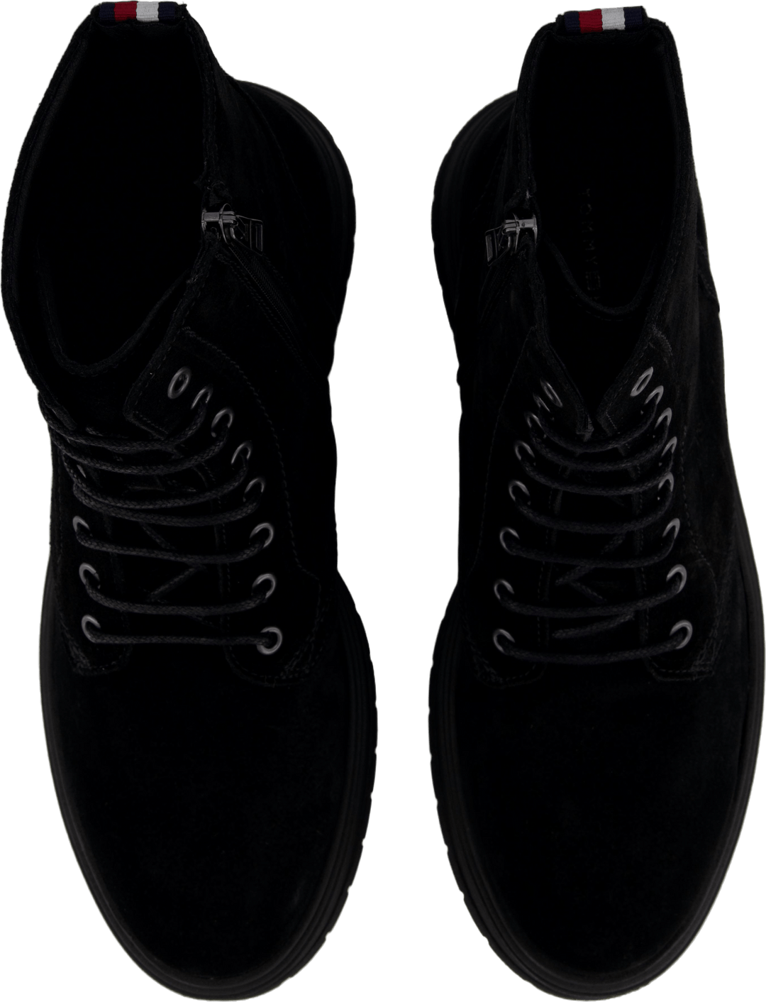 Hilfiger Suede Lace Zip Boot Black