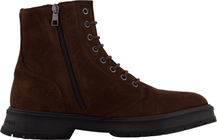 Hilfiger Suede Lace Zip Boot Cocoa