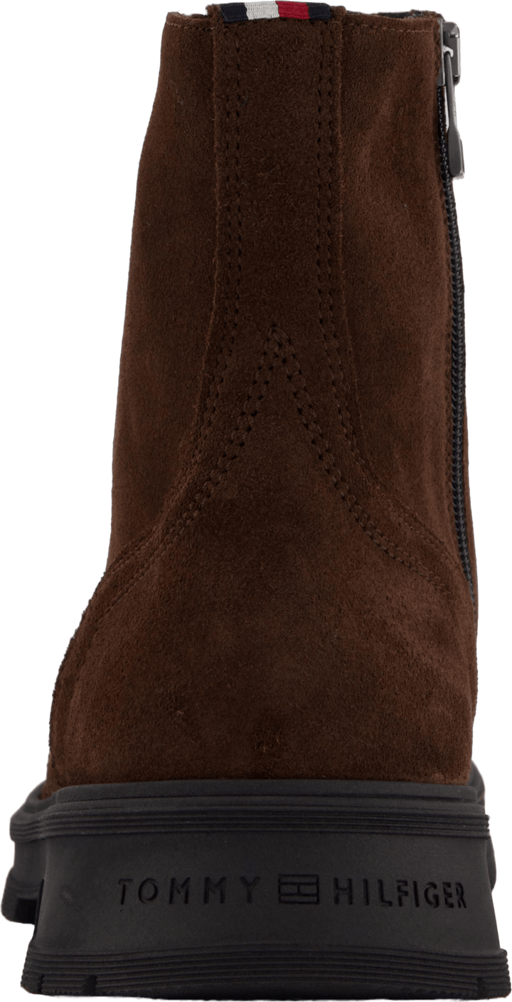 Hilfiger Suede Lace Zip Boot Cocoa