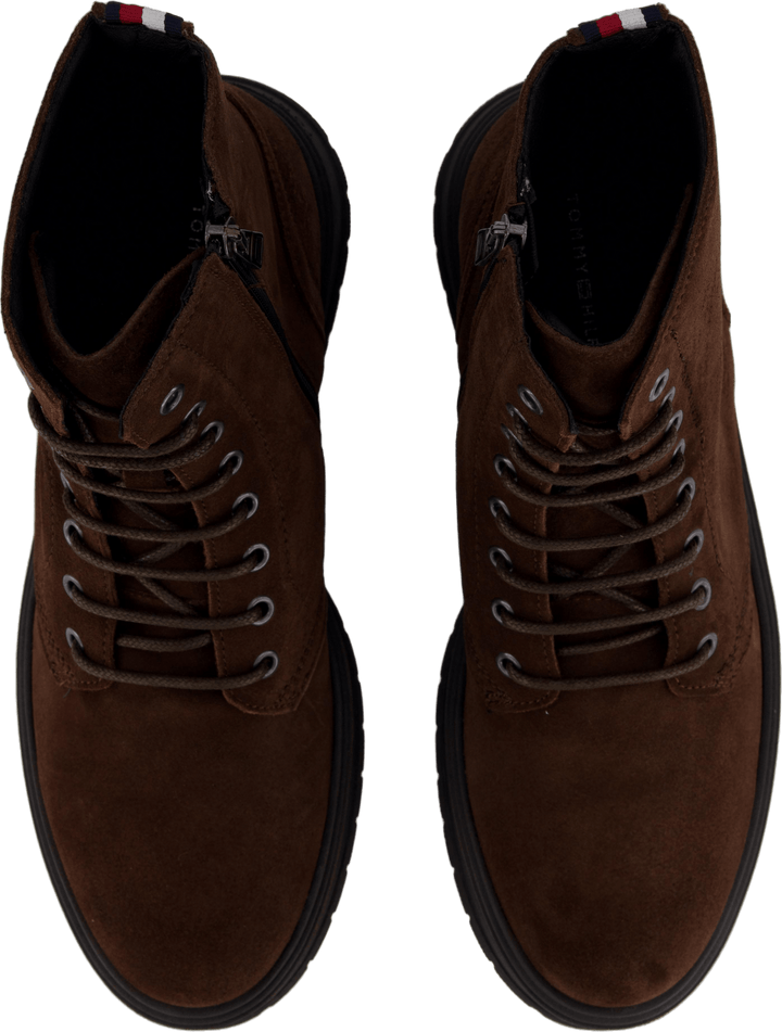 Hilfiger Suede Lace Zip Boot Cocoa