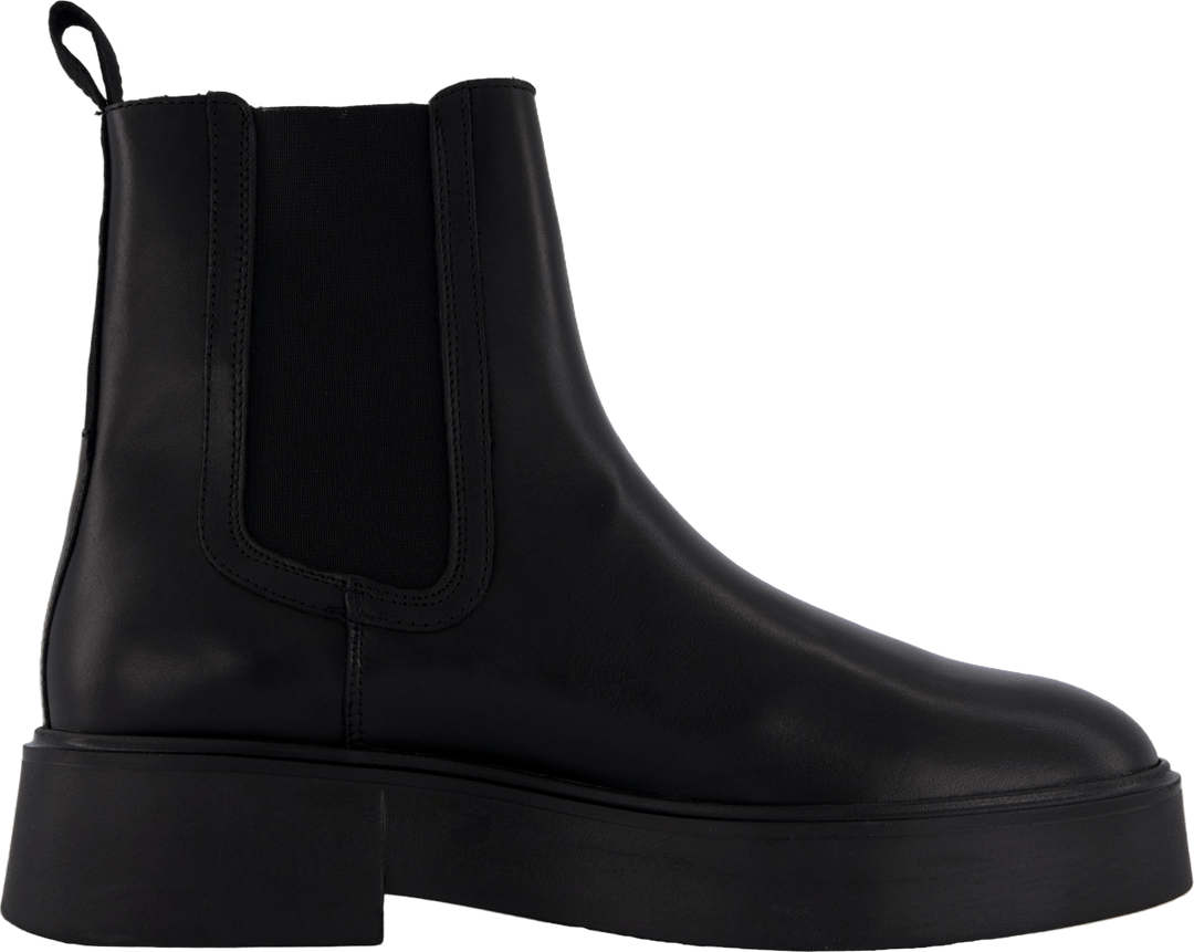 Baskets minimalistes en cuir avec logo Chelsea noir