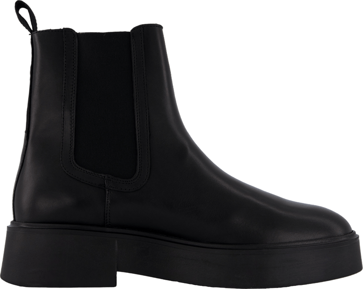 Baskets minimalistes en cuir avec logo Chelsea noir