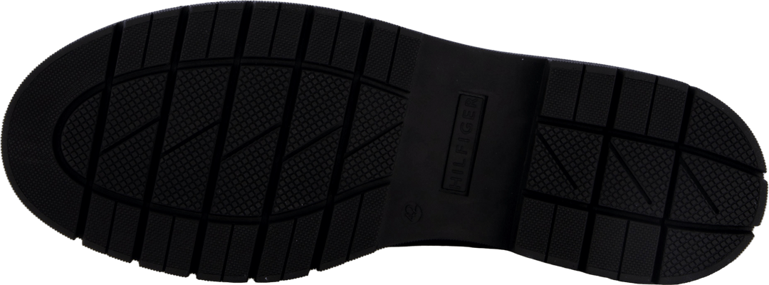 Cleated Lace-up Lthr Mix Mono  Black
