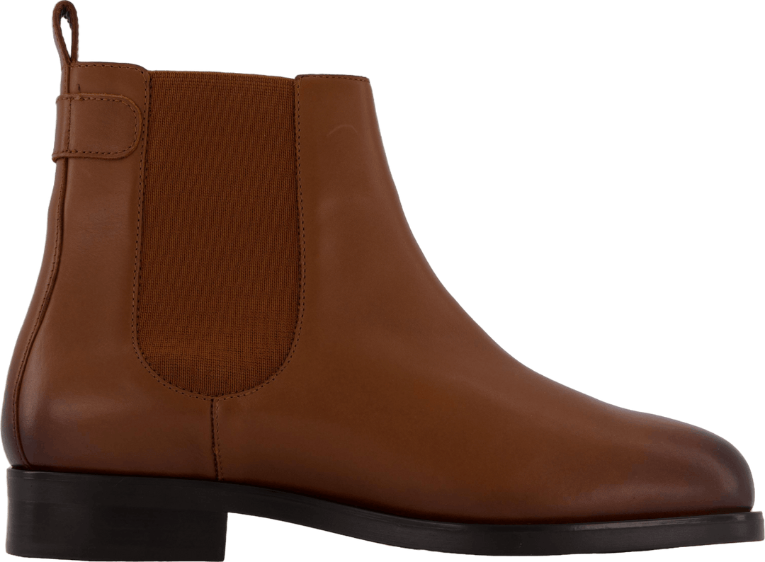 Th Stud Leather Low Chelsea Cognac Brown