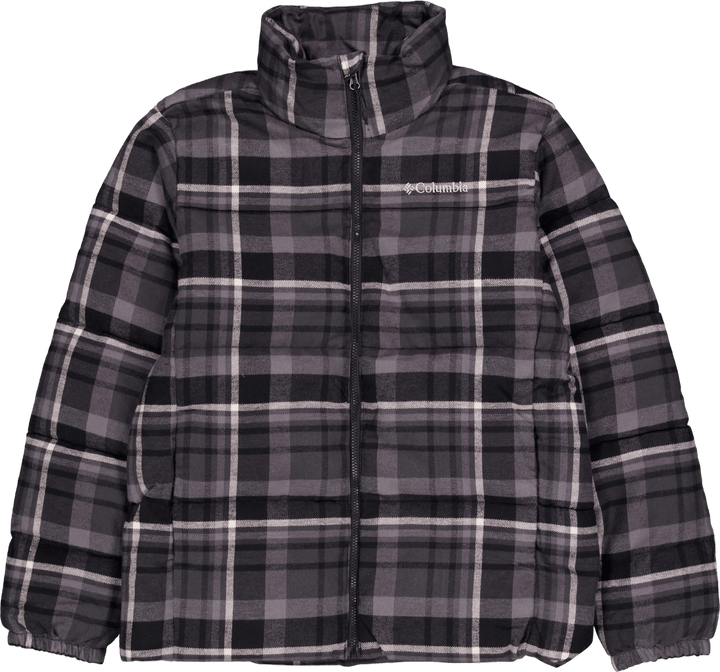 Puffect™ Chaqueta de novedad Negro multi cuadros escoceses