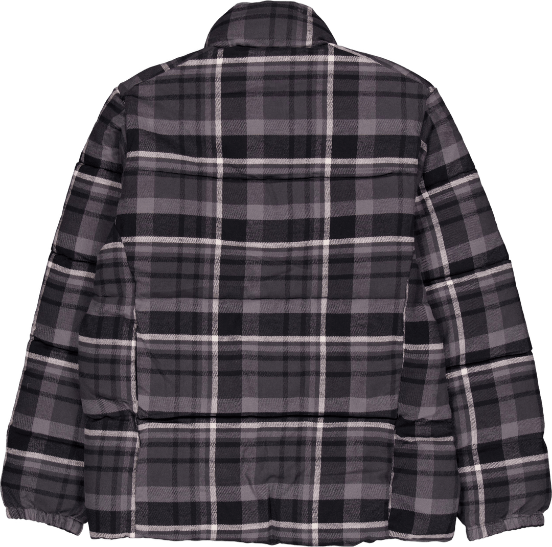 Puffect™ Chaqueta de novedad Negro multi cuadros escoceses