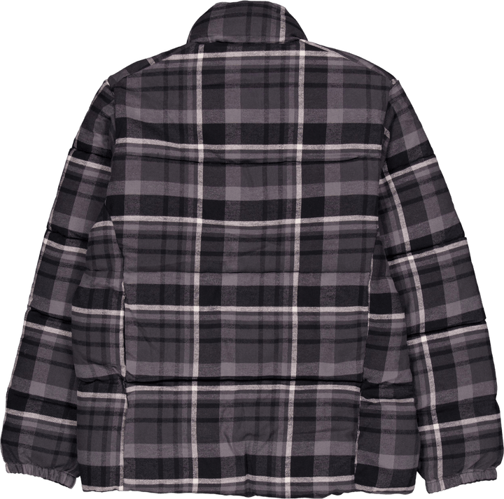 Puffect™ Chaqueta de novedad Negro multi cuadros escoceses