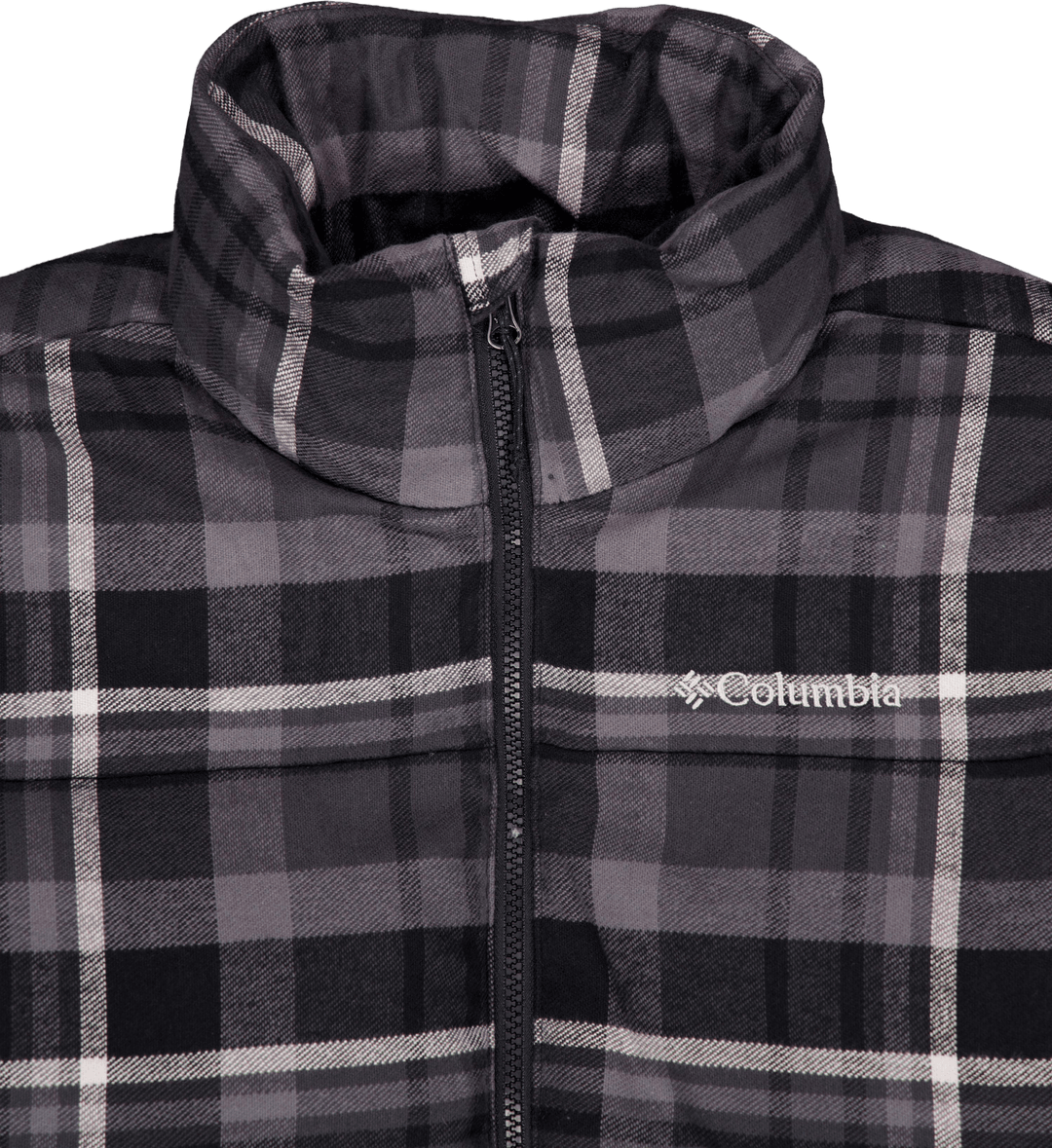 Puffect™ Chaqueta de novedad Negro multi cuadros escoceses