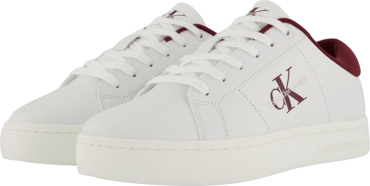 Classic Cupsole Lowlaceup Lth Helles Weiß/Andorra