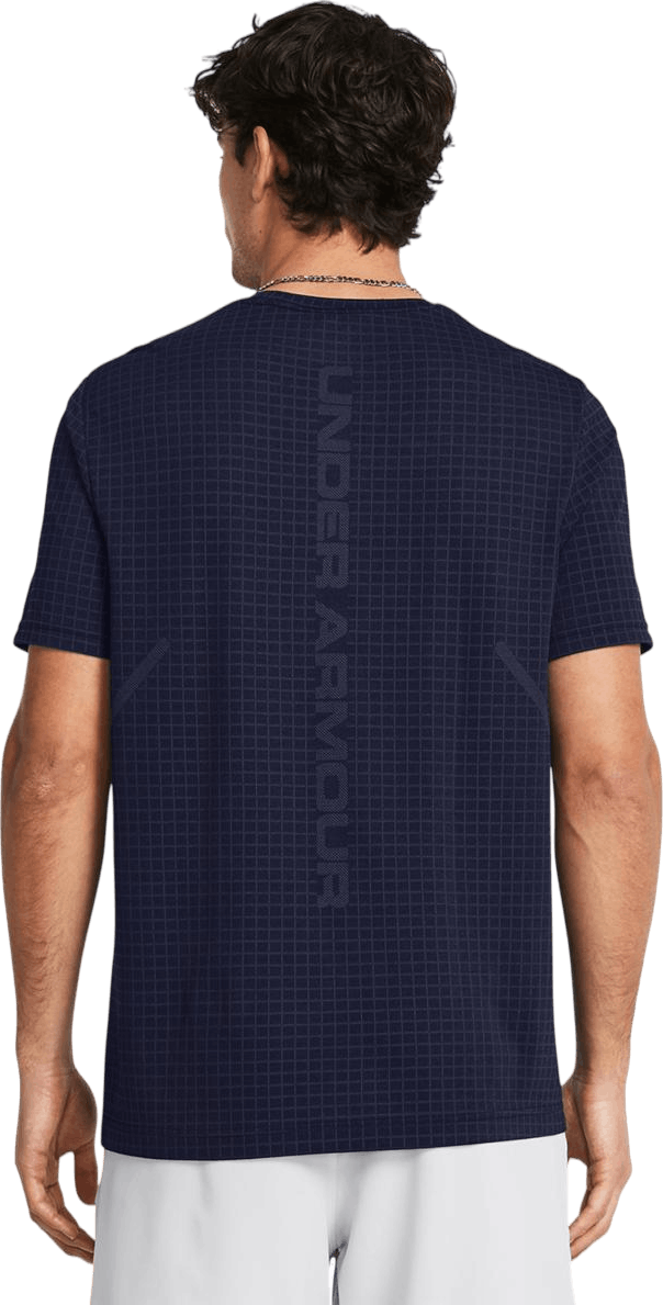Vanish Seamless Grid Ss Midnight Navy