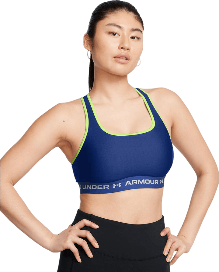 Soutien-gorge moyen à dos croisé Tech Blue