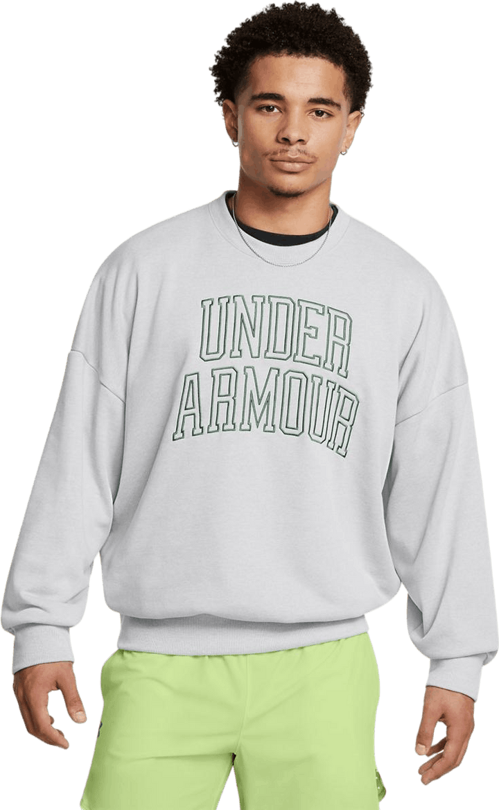 Ua Icon Hwt Terry Os Crew Noir