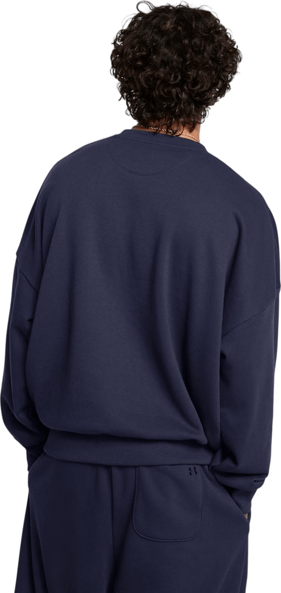 Ua Icon Hwt Terry Os Crew Midnight Navy