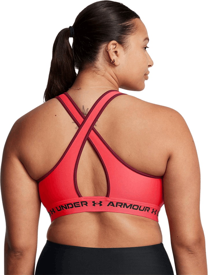 Soutien-gorge moyen dos croisé Rouge coureur