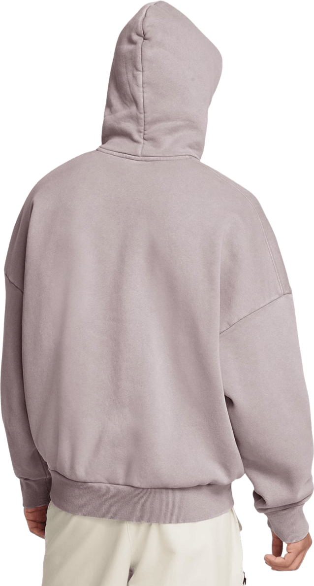 Ua Icon Hwt Flc Wash Os Hood Tetra Gray