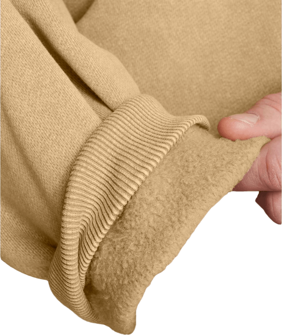Ua Icon Hwt Flc Wash Os Crew Camel