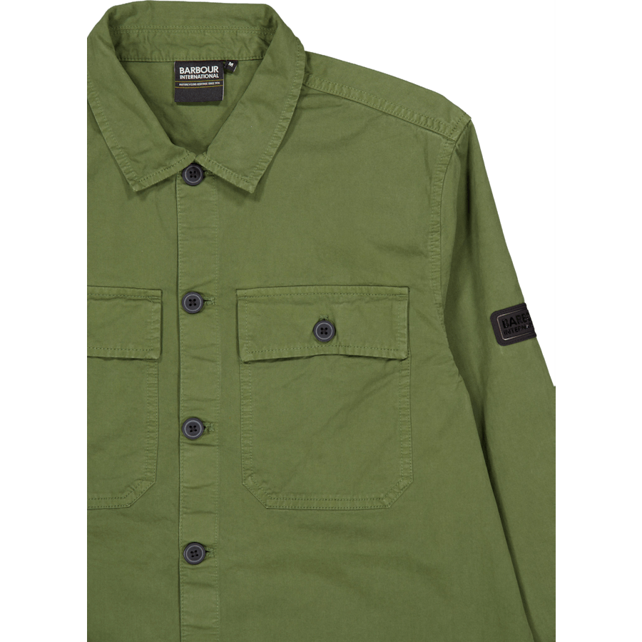 B.intl Arlo Overshirt Olive brûlé
