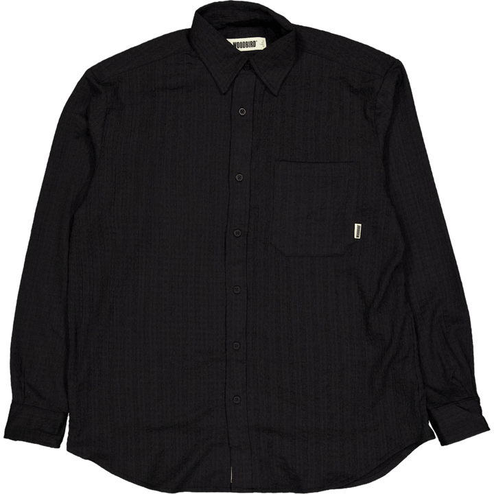 Wbyuzo Struck Shirt Black