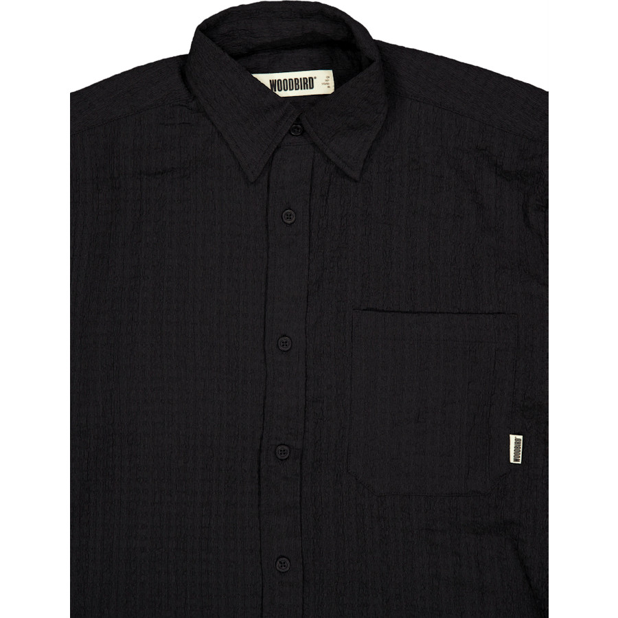 Wbyuzo Struck Shirt Black