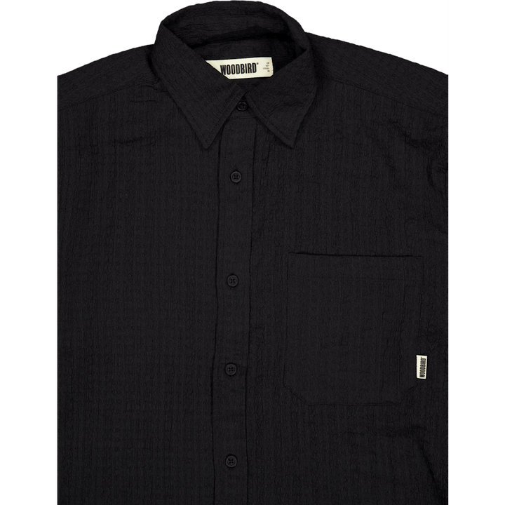 Wbyuzo Struck Shirt Black