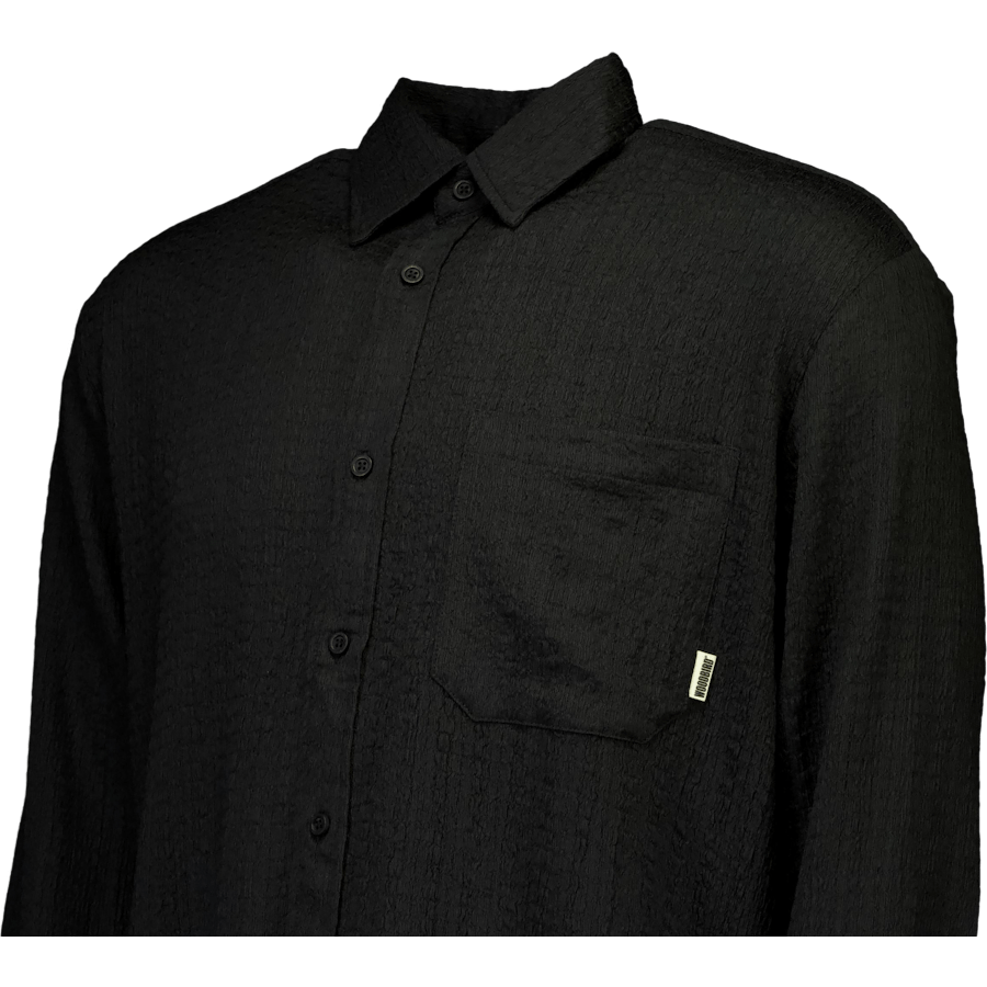 Wbyuzo Struck Shirt Black